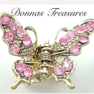 💐Crystal Butterfly Hair Clips